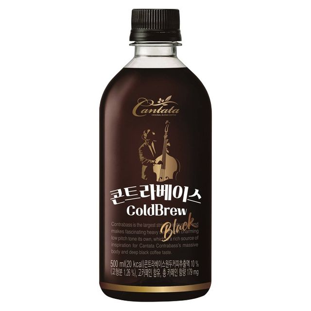 롯데 칸타타 콘트라베이스 블랙 500ml x 24PET