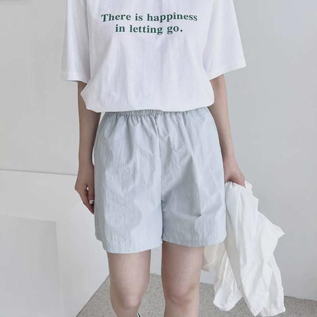 여성 허리밴딩 반바지 바스락 여름 팬츠 데일리웨어