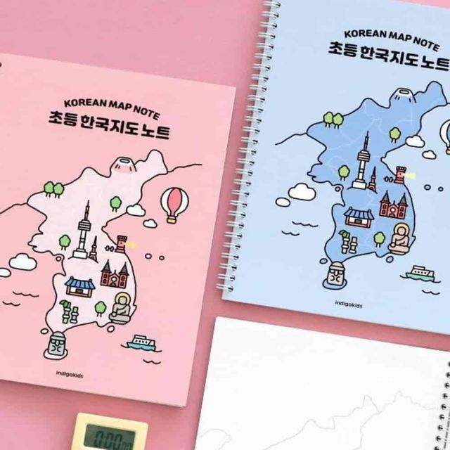 한국지도노트 한국사지도 한국지리지도 한국지리공부 한국지리