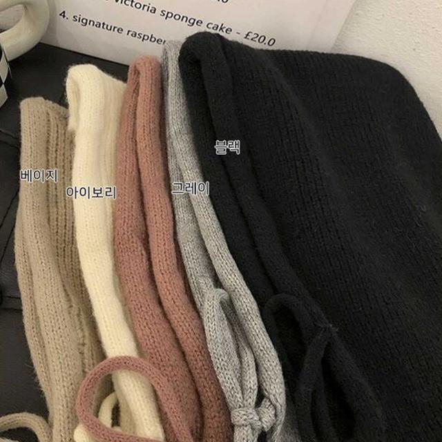 여자 방한 겨울 후드 넥 워머 컬러 바라클라바 코디