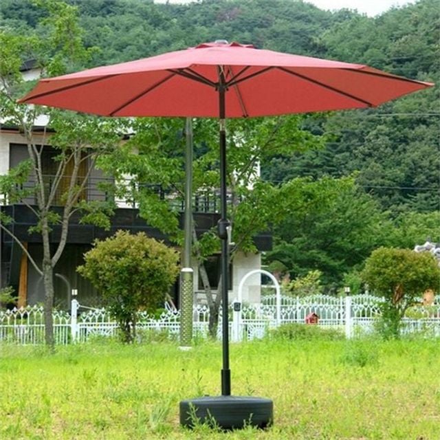 야외용 반자동 파라솔 정원 각도 조절 파라솔 접이식 햇빛 해변
