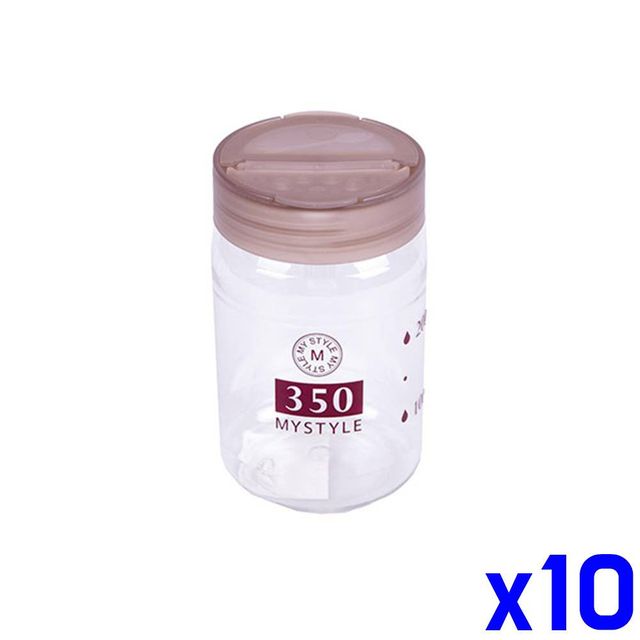 TBZ 투명 PET 양념통 소 350ml x10개 플라스틱용기