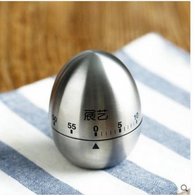 계란 알람시계 주방소품 스텐 2개 세트 다기능 알람