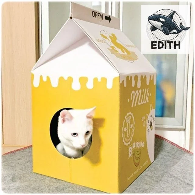 귀여운 고양이 발톱 관리 바나나우유 스크래쳐