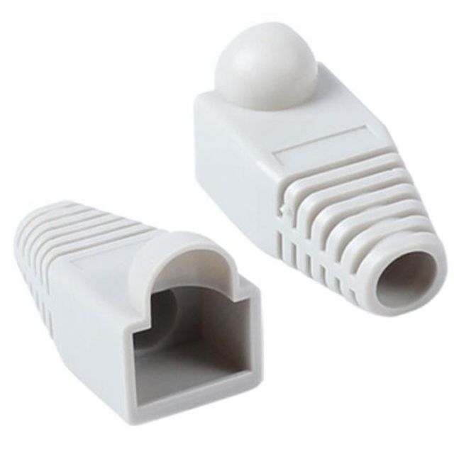 RJ 45 통부트 6파이 그레이 낱개 보호캡