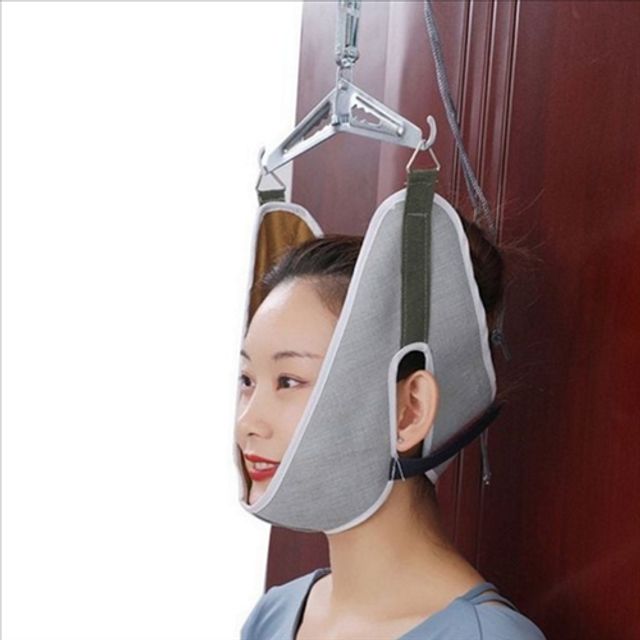 경추 가정용 목 견인기 휴대용 목 견인기 보호대 거북목 관리
