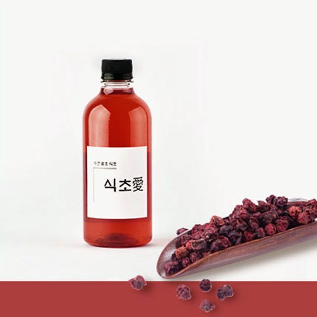 자연 발효 수제 오미자 식초 500ml 과일식초 뷰티음료
