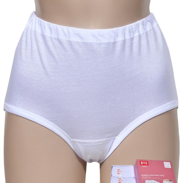 여성 순면 삼각팬티, 맥시 팬티 3매입 기본 속옷