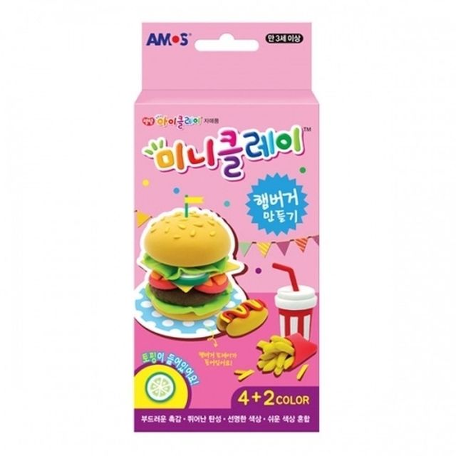 아모스 3500 미니클레이 햄버거만들기 87x42x155mm (48개입)