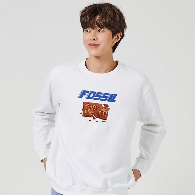 키밍 화석 편한맨투맨 데일리 라운드 후드