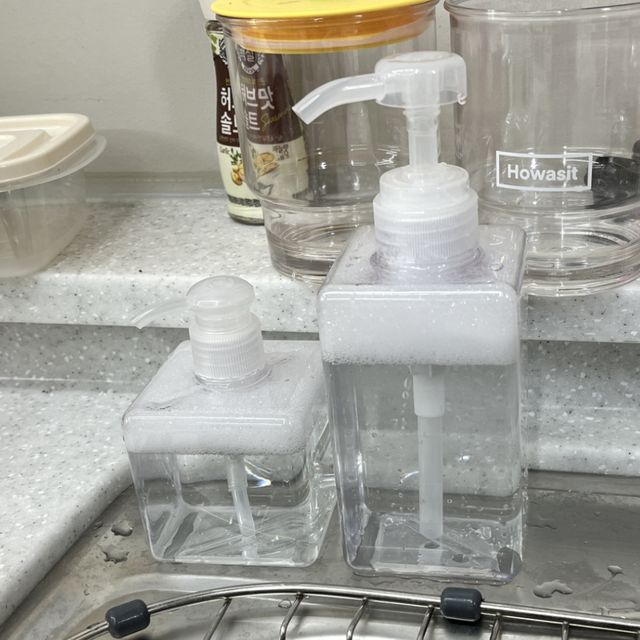 로션 공병 펌핑용기 디스펜서 투명 250ml