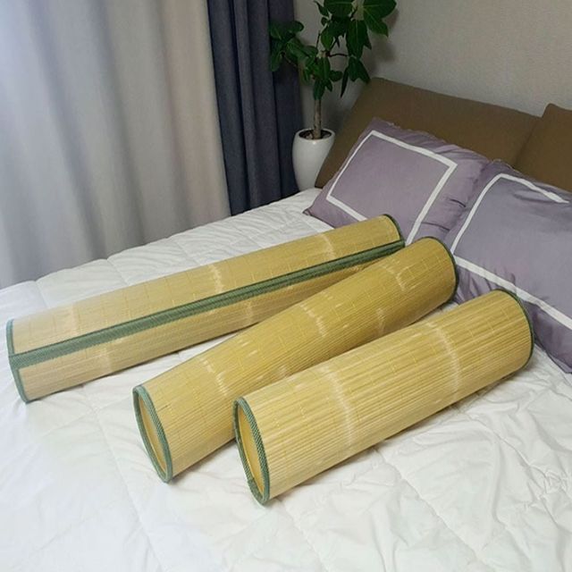2siz 무더위 여름 쾌적한 수면 원통형 대나무 죽부인