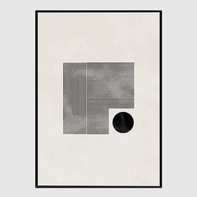 슬림액자 Minimalist square A3 - 기하학적 미니멀 벽걸이액자
