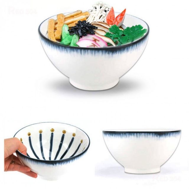 세라믹 일식 라멘 우동 카레 덮밥 국수용 면기 테이블웨어