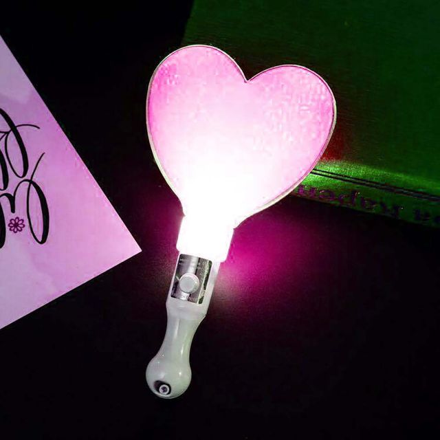 LED 하트 야광봉 핑크 행사 콘서트 응원봉 막대형광봉