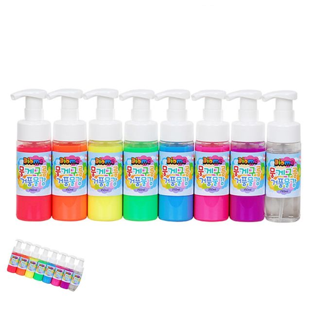 미술교육 미술활동 미술놀이 뭉게구름 거품물감 150ml 8색 세트
