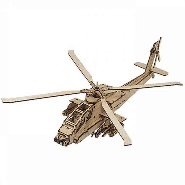 TBZ 어린이 목재 입체퍼즐 - 영공방 AH-64 아파치 헬기