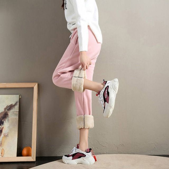 여자 안감양털 조거팬츠 겨울 퍼 기모츄리닝바지 3색