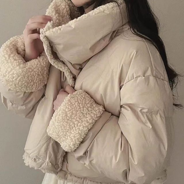 여성 양면 숏패딩 데일리 잠바 캐주얼 점퍼