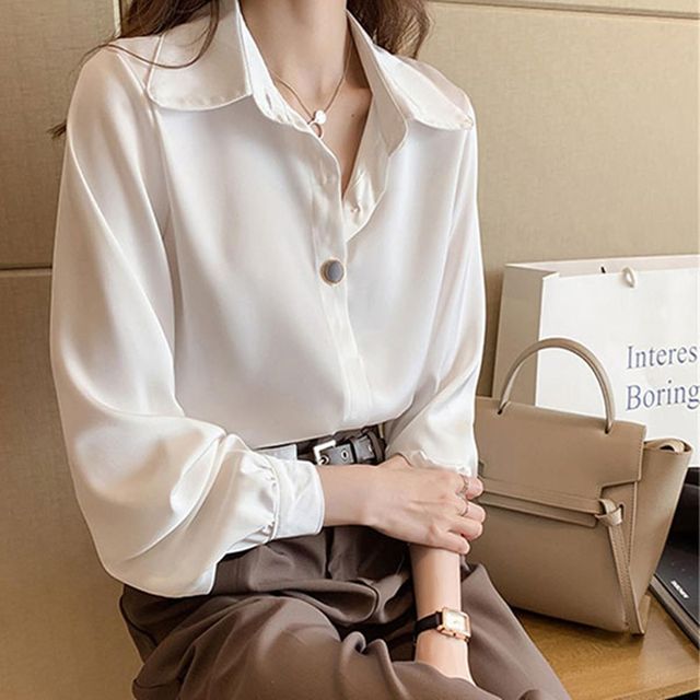 여성셔츠 여자 캐쥬얼 데이트 봄 정장 셔츠 여자셔츠