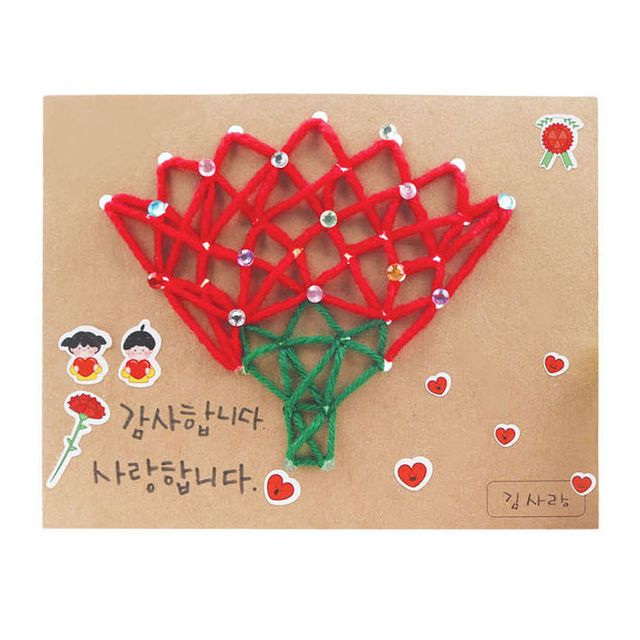 유니아트 스트링아트 꾸미기 카네이션 DIY 키트 (DIY.556)