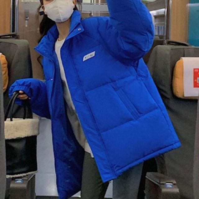 이지 걸스 겨울철 라이트룩 루즈라인 스타일핏 하이칼라 점퍼 일상템 후드집업점퍼 윈드브레이커 재킷 아우