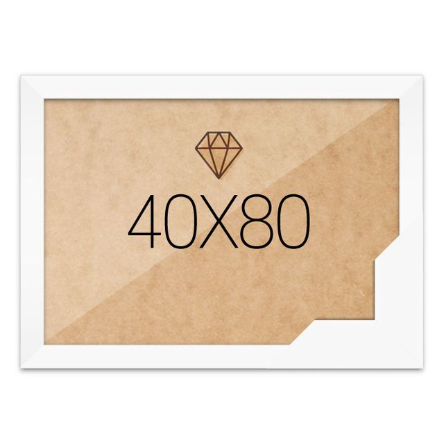 보석십자수액자 40x80 고급형 우드 화이트 벽걸이 인테리어