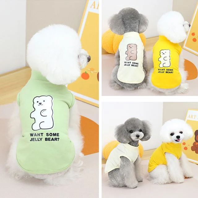 곰돌이 젤리 강아지 반팔티셔츠 USI-A100370