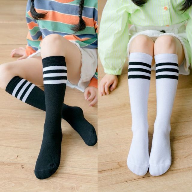 패션양말 여자 학생 긴목 데일러 양말 줄무늬양말