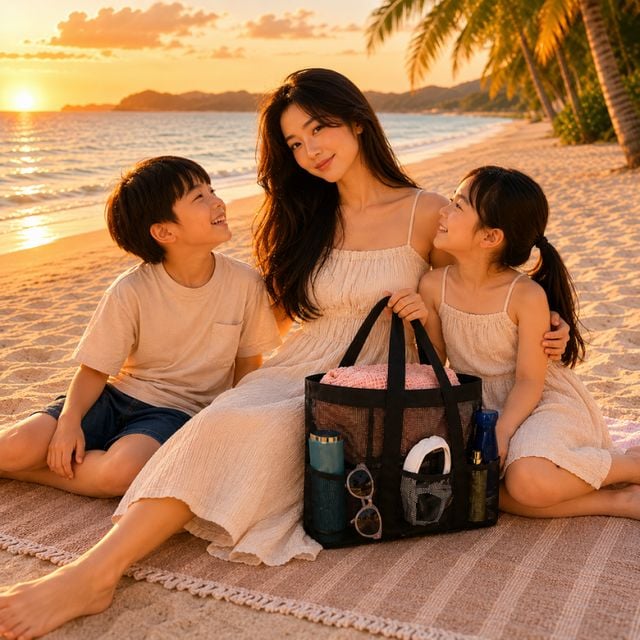 메쉬 수영장가방 물놀이가방 목욕가방 물빠짐가방 물놀이 메쉬 목욕가방 백대용량