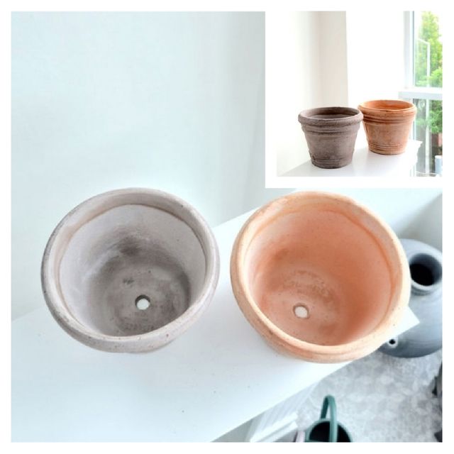 이탈리아 러스틱 수제 토분 더블링 20x16cm 수제화분 이태리토분 이태리화분 고급화분