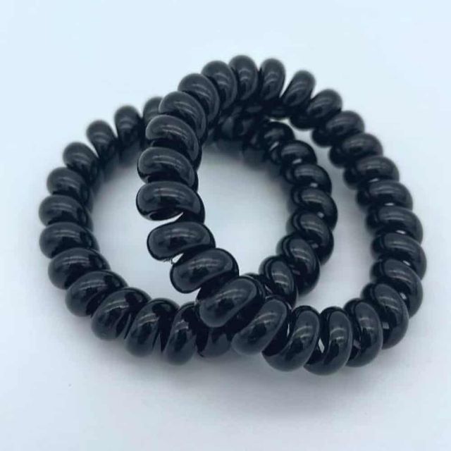 검정 머리끈 5.5cm 예쁜헤어끈 헤어머리끈 여성머리끈 예쁜머리끈 헤어악세사리