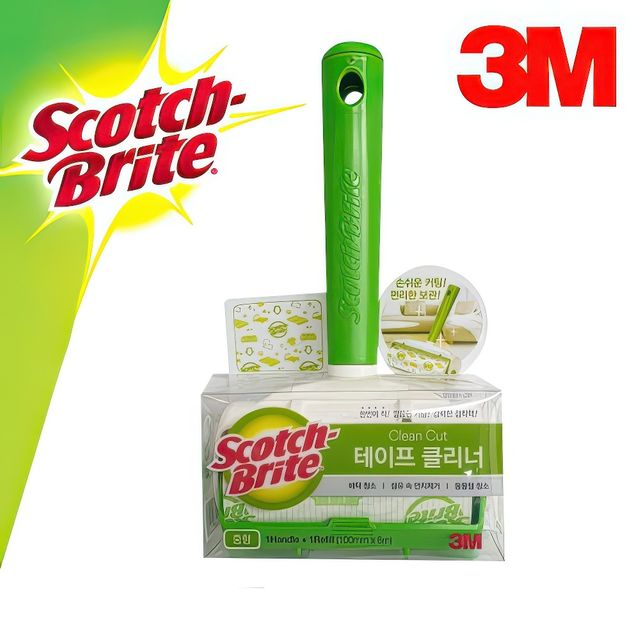 3M 강력 보풀 먼지 제거 테이프 클리너 중형 본품1 팩 털제거