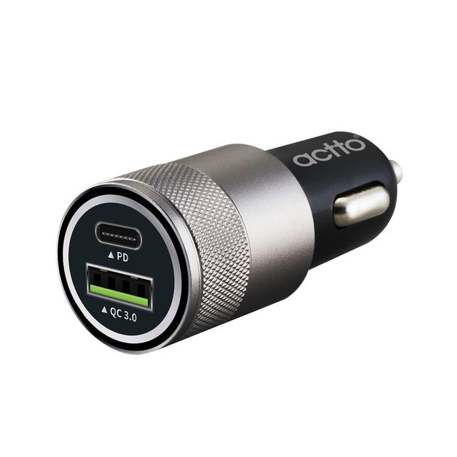 엑토 듀얼 27W PD+QC3.0 차량용 고속 충전기 CCU-23