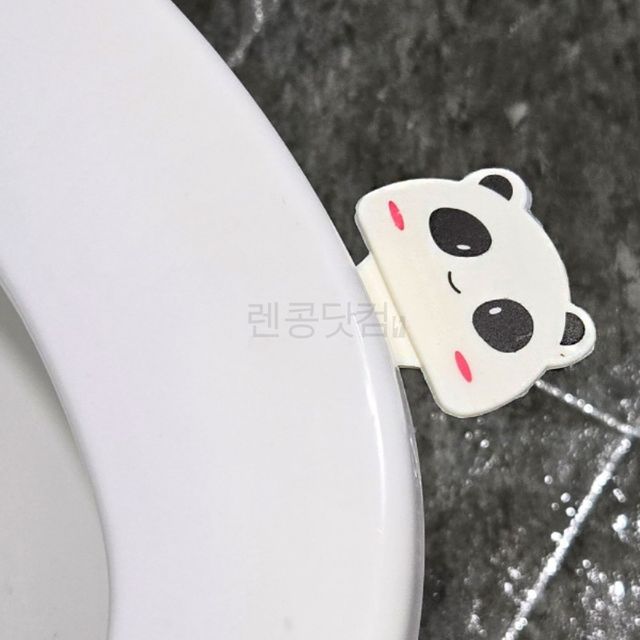 변기뚜껑캐릭터손잡이 부착식위생손잡이 귀여운 동물모양 양변기 손잡이 1P