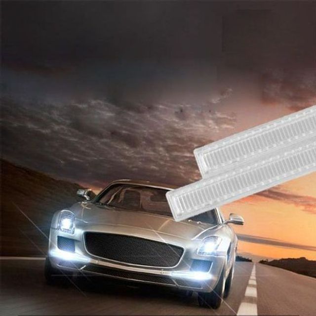 2X6W 차량용 17cm LED 데이라이트 블루 자동차튜닝 플