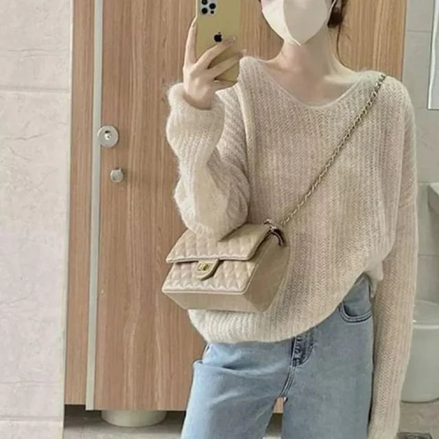 롱 터틀넥 가을 니트 캐쥬얼 오버핏 여자니트티 모임