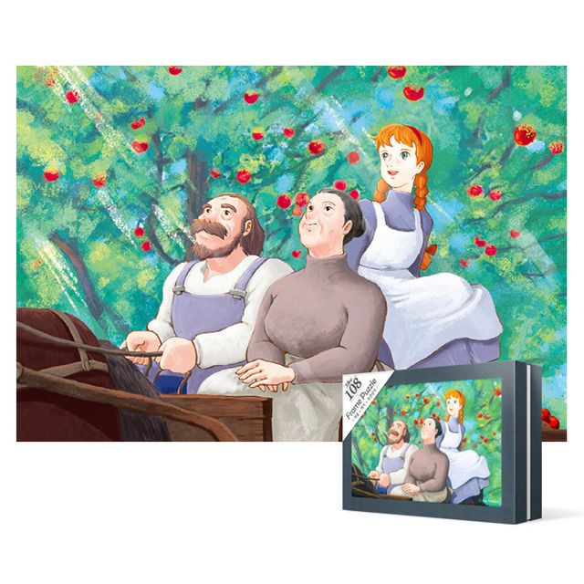 108피스 직소퍼즐 - 빨강머리앤 가족(미니)케이스액자