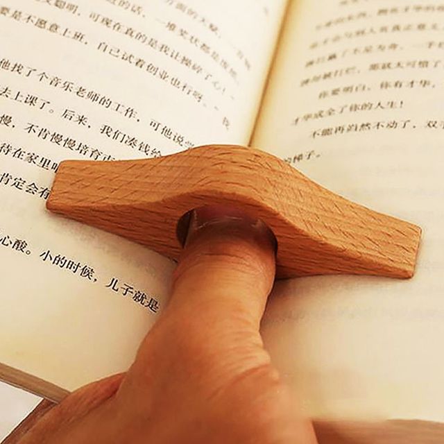 원목 책펼침 독서링 책홀더 책갈피 홀더 책 원목 엄지