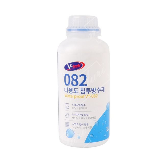 브이텍 082 다용도 침투 방수제 1L 외벽 옥상 타일 바닥