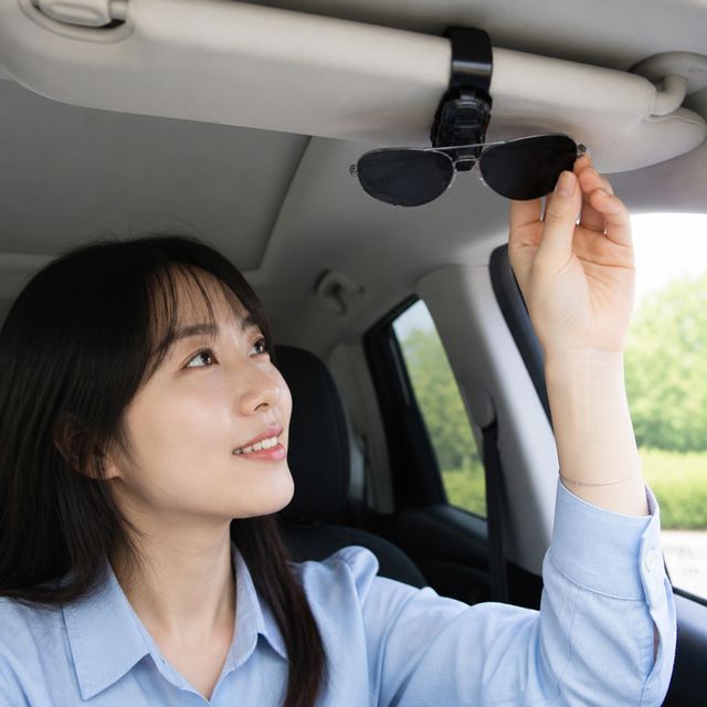 자동차 선글라스 클립 안경 홀더 차량용 거치대 썬바이저 집게형