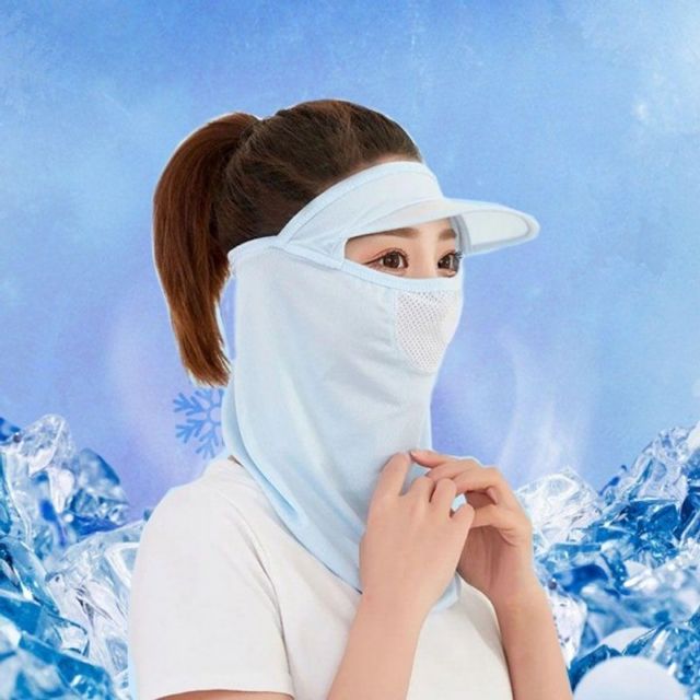 햇빛차단 안면마스크 햇빛 썬캡 마스크 여자 자외선