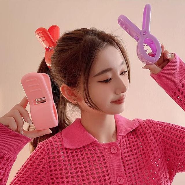 워시애니집게핀 헤어 액세서리 빨래집게 여성 머리핀