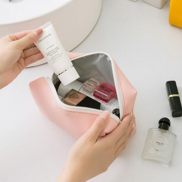 방수파우치 메이크업파우치 아도라블 핑크 수납 가방
