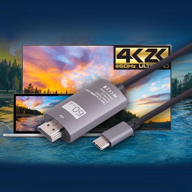 USB 3.1 컨버터 케이블 2M Type-C to HDMI