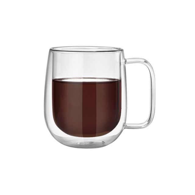 비타리토 이중 투명 내열유리컵 350ml - 컴팩트한 사이즈 내열 유리컵