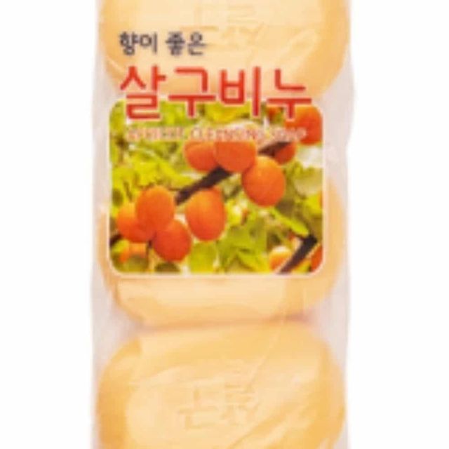 살구 비누 3개입 세수비누 화장실비누 바디비누 샤워비누 클렌징비누