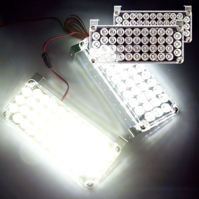 자동차 LED 경광등 차폭등 써치등 튜닝 12V 42발 흰색