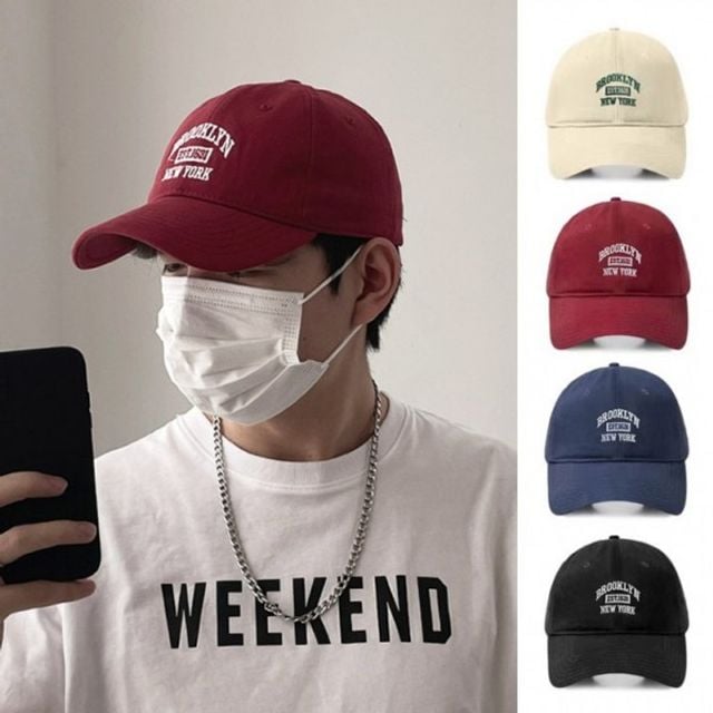 볼캡 모자 야구모자 남자여자 캡모자 자수 유행타지않는