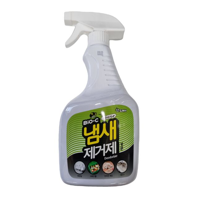 냄새 제거 750M BIO C 공기 스프레이 청소 강력